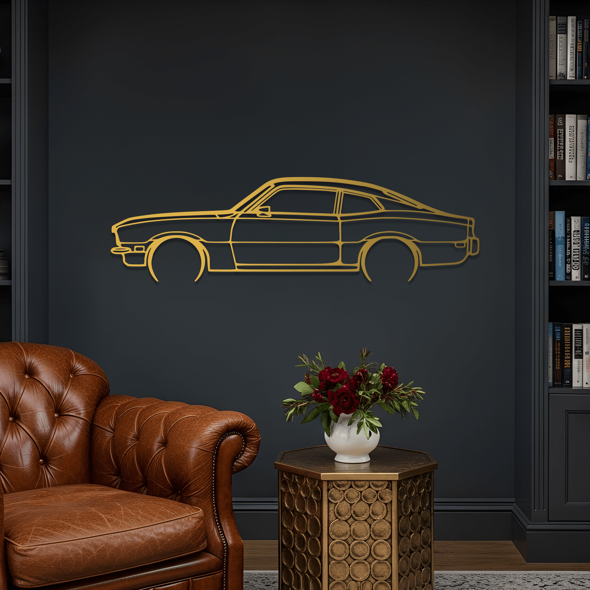 1970 Maverick Metal Wall Art – Ford Silhouette Steel Decor - CikosWallArt