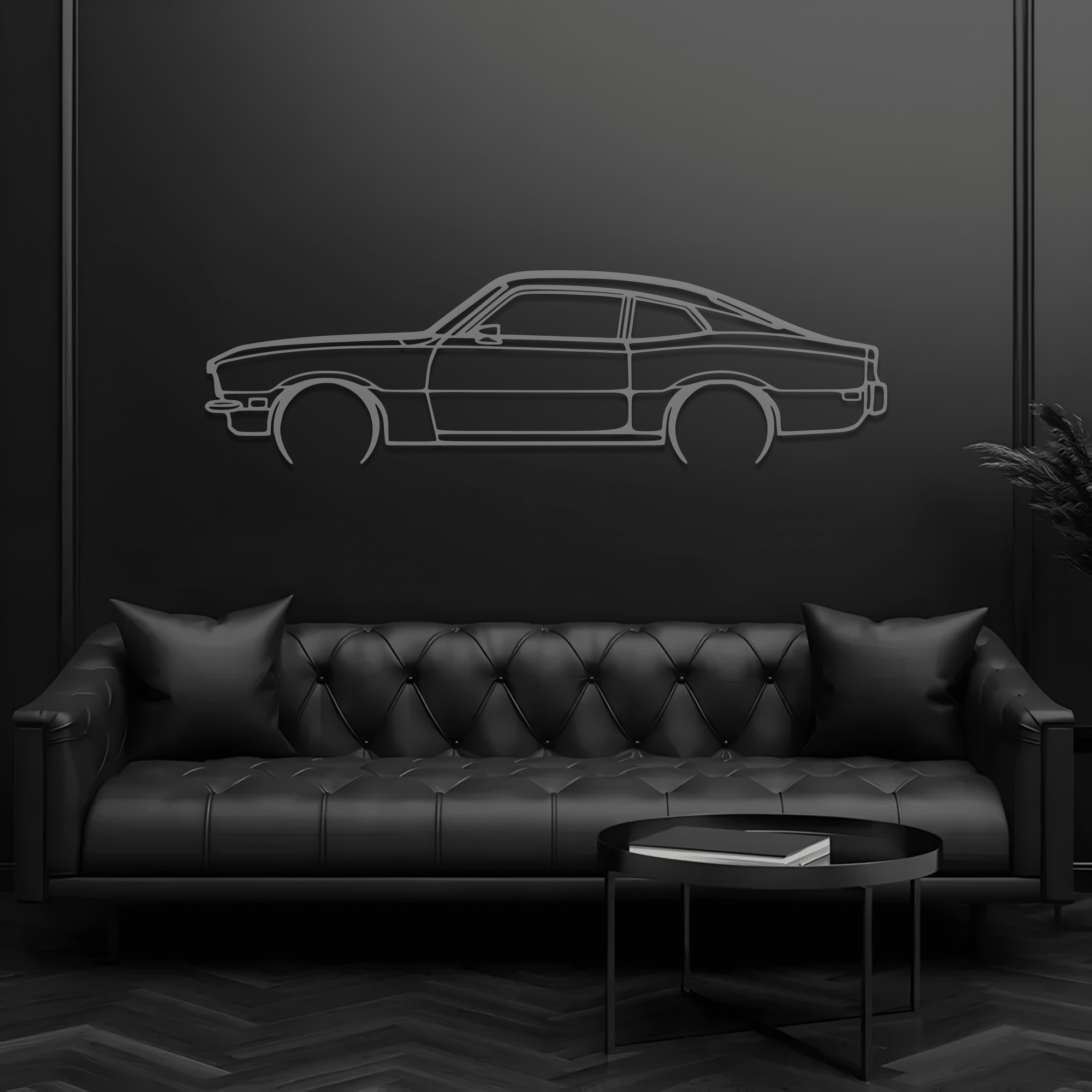 1970 Maverick Metal Wall Art – Ford Silhouette Steel Decor - CikosWallArt