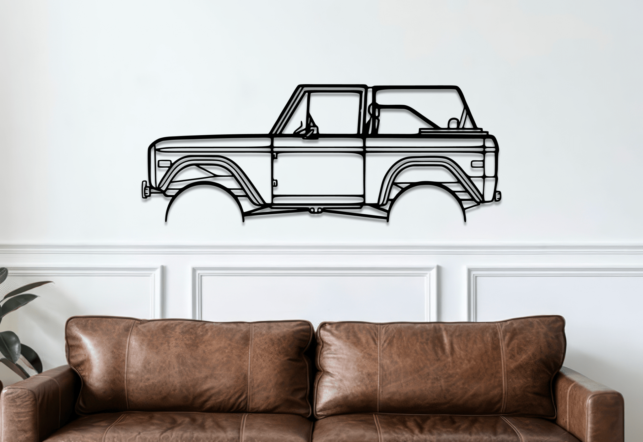 1971 Bronco Metal Wall Art – Ford Silhouette Steel Decor - CikosWallArt