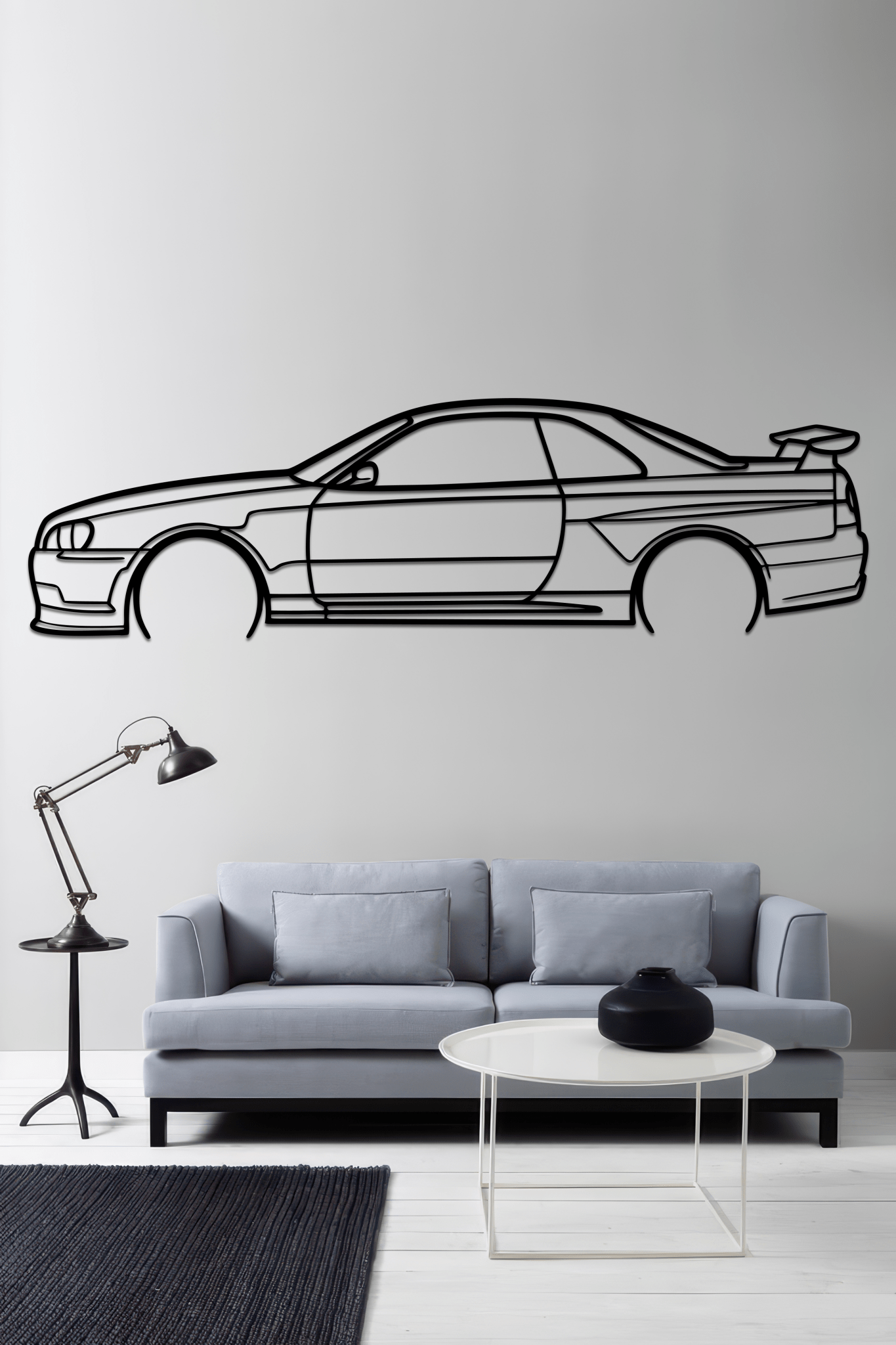1999 Skyline R34 Metal Wall Art - CikosWallArt
