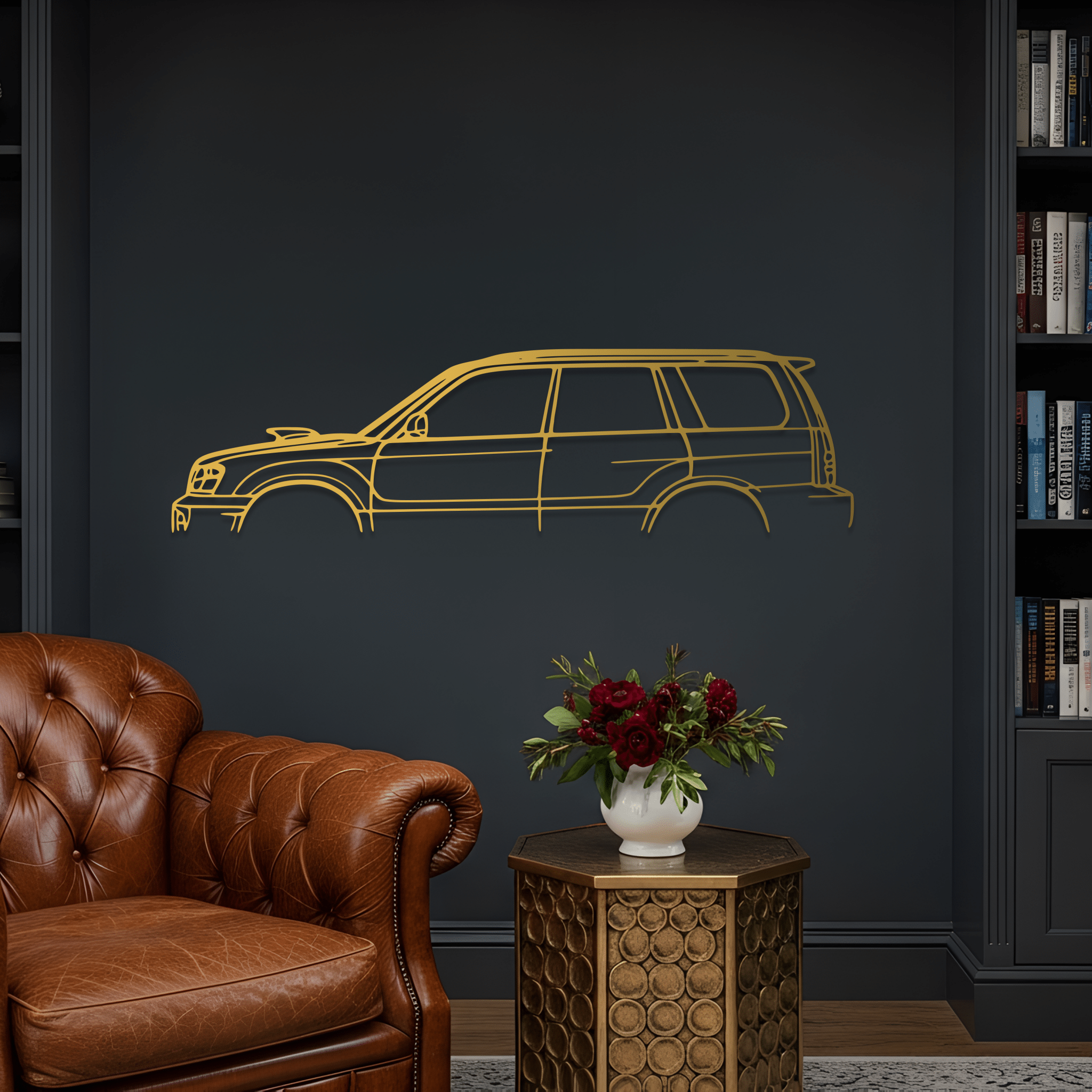 2004 Forester XT Metal Wall Art – Subaru Silhouette Steel Decor - CikosWallArt