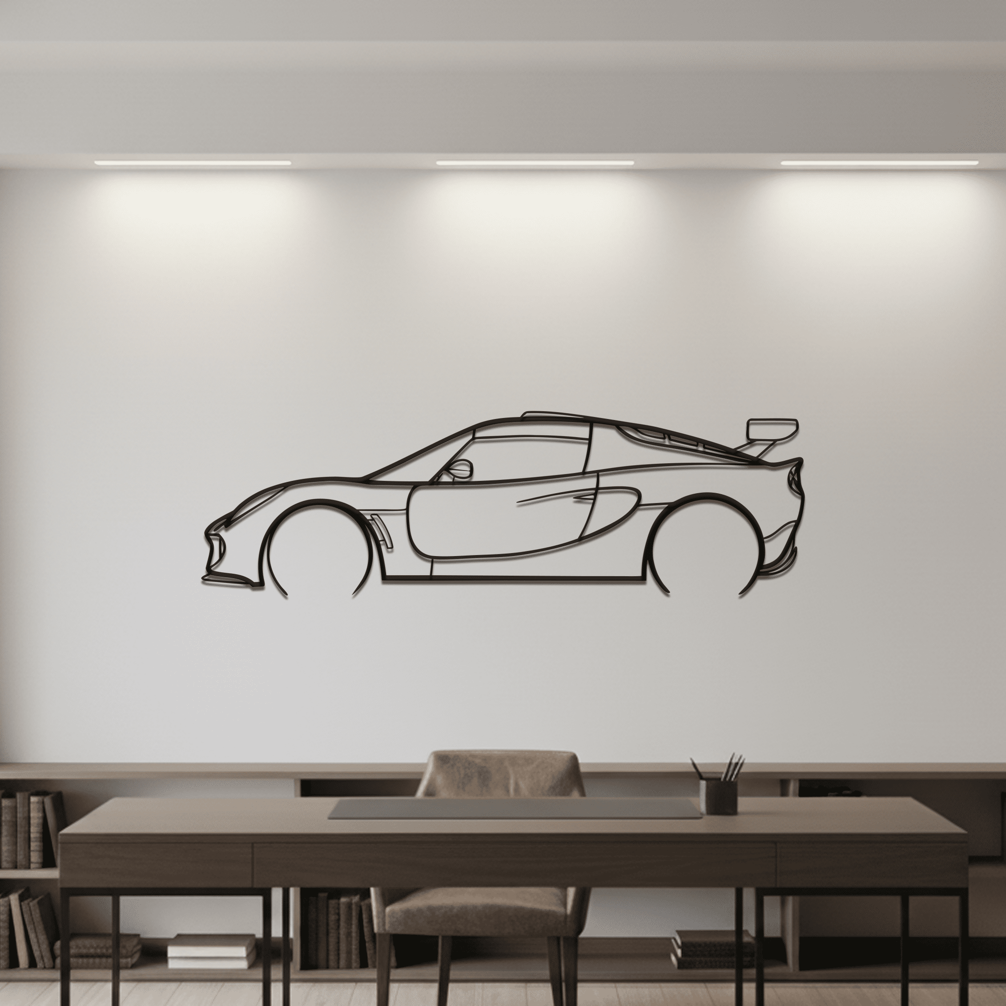 2007 Lotus Exige Silhouette Metal Wall Art - CikosWallArt