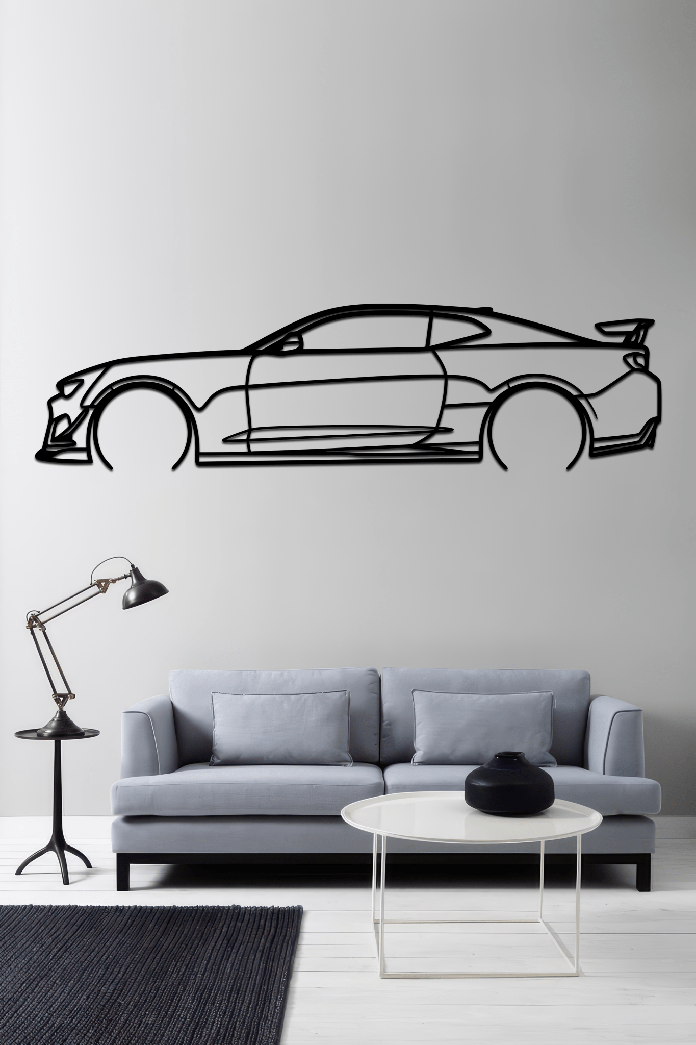 2012 Camaro ZL1 Silhouette Metal Wall Art - CikosWallArt