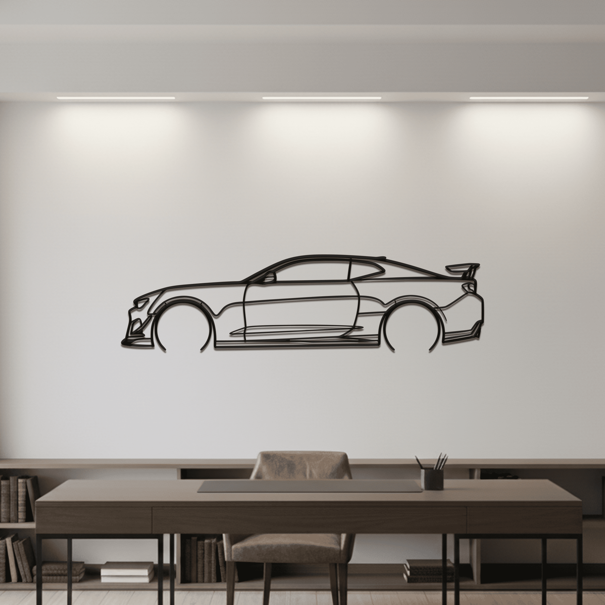 2012 Camaro ZL1 Silhouette Metal Wall Art - CikosWallArt