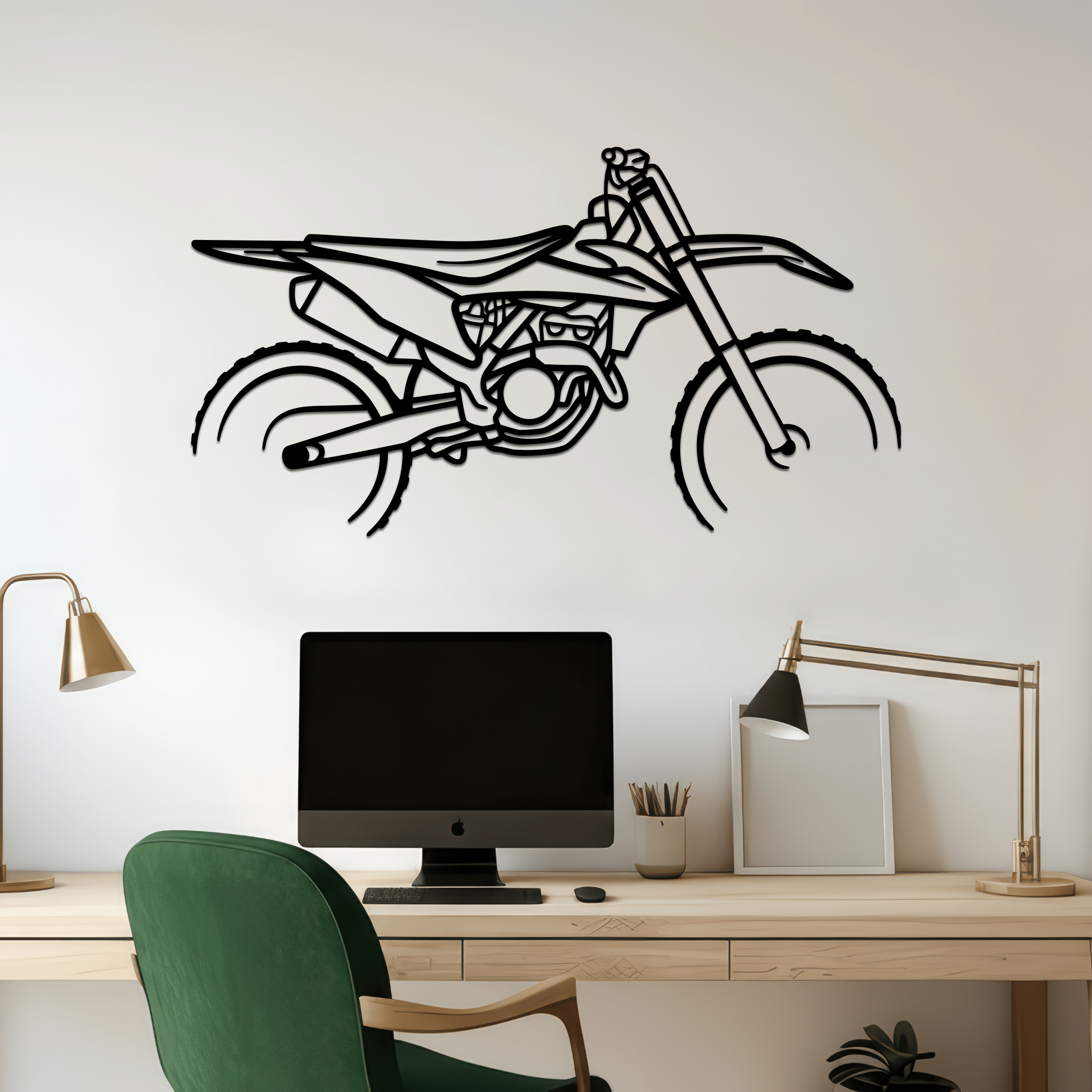 250 SX - F Silhouette Metal Wall Art - CikosWallArt