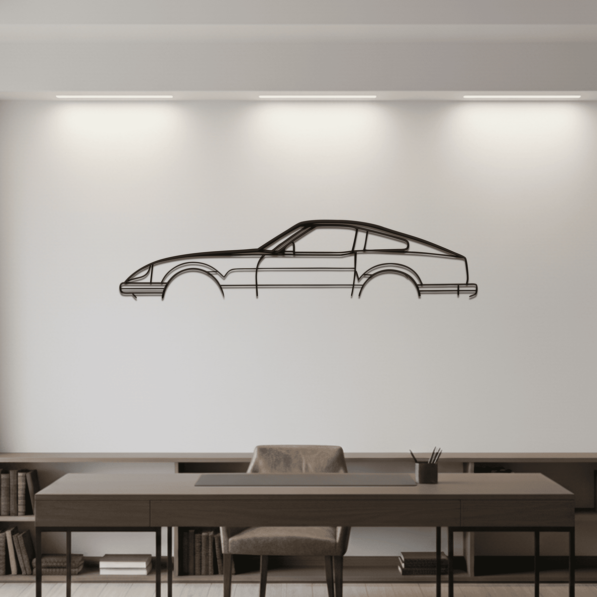Datsun 280ZX Metal Wall Art | Classic JDM Silhouette Decor