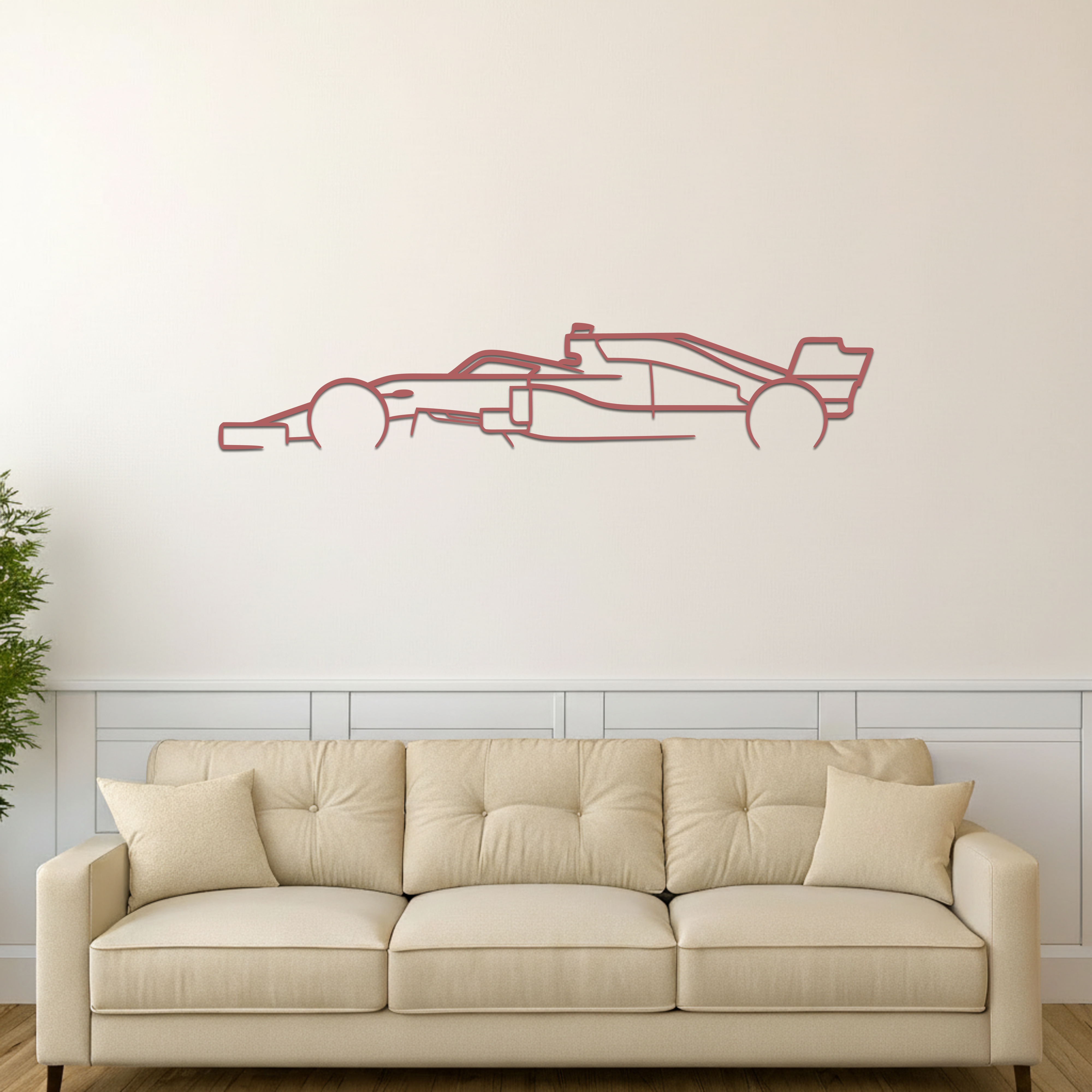 F1 Classic Silhouette Metal Wall Art