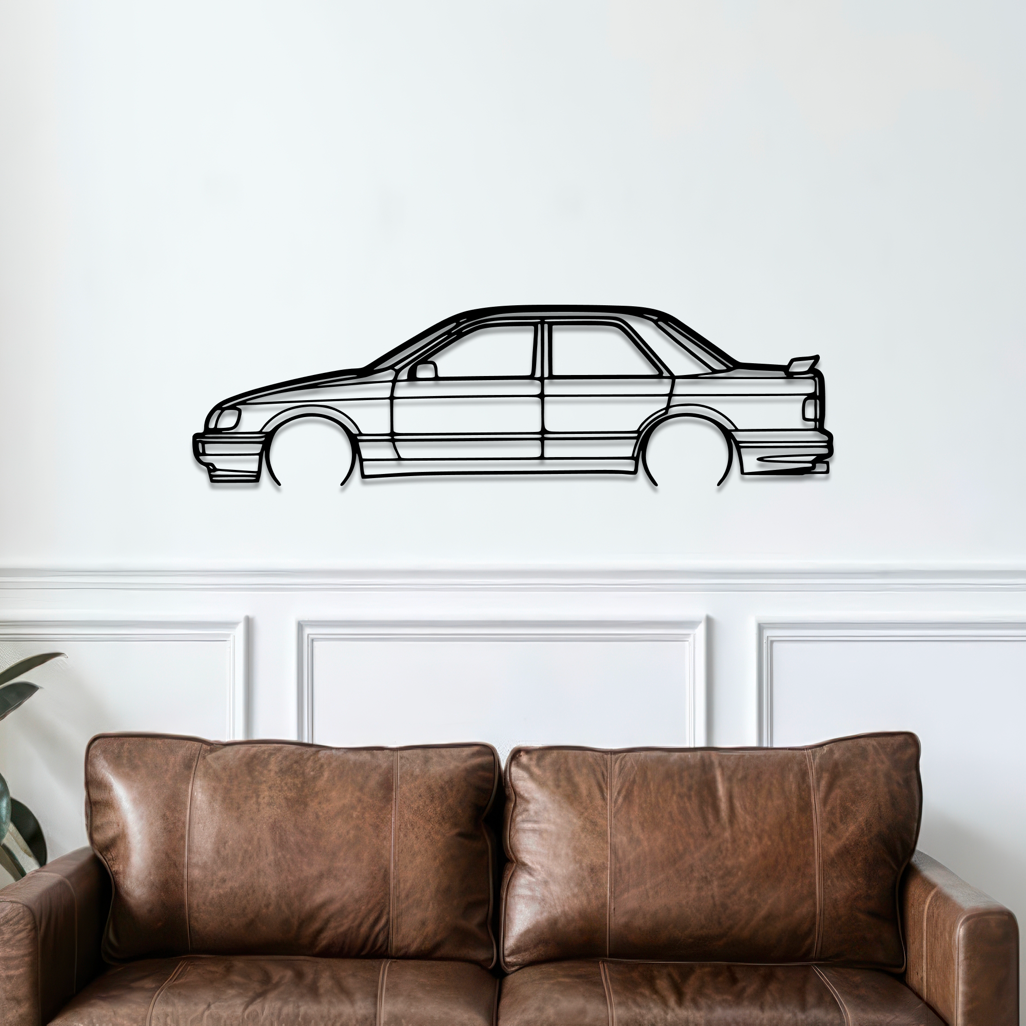 1989 Sierra RS Metal Wall Art – Ford Silhouette Steel Decor CikosWallArt