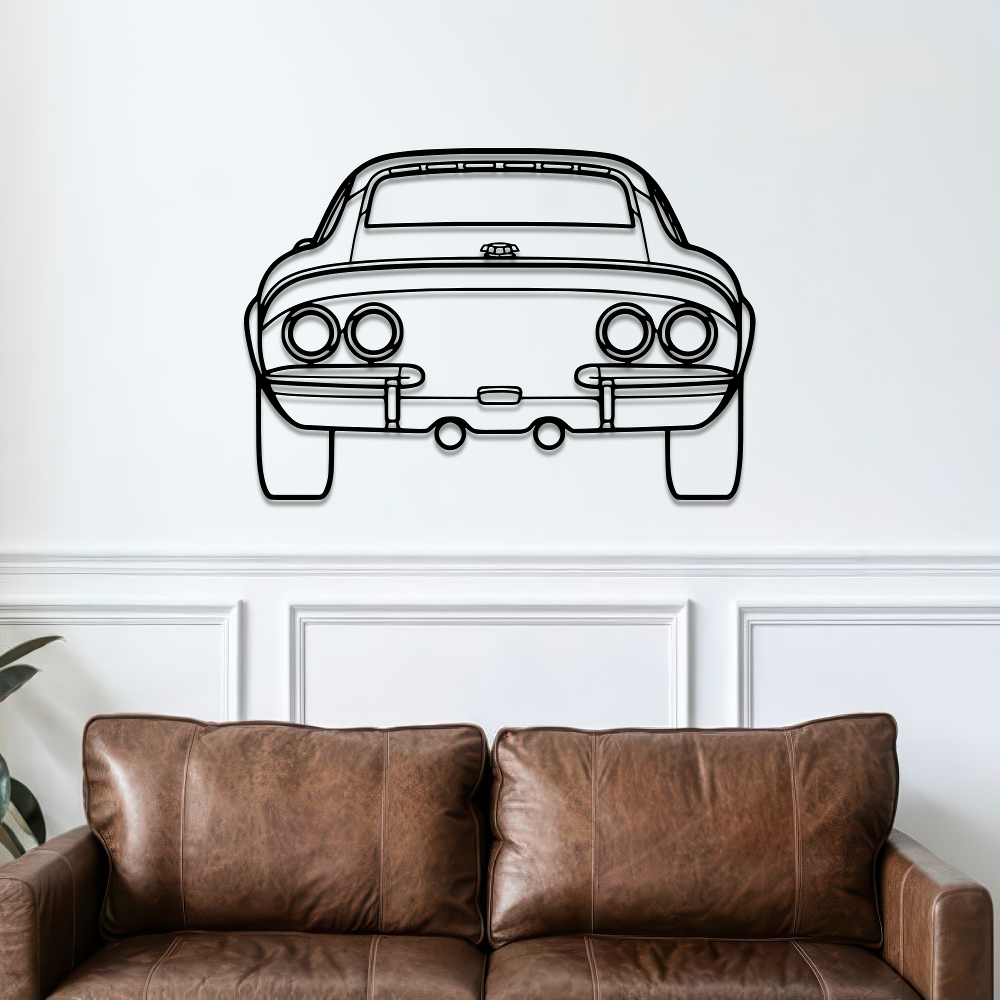 1970 GT Back Metal Wall Art – Ford Silhouette Steel Decor CikosWallArt