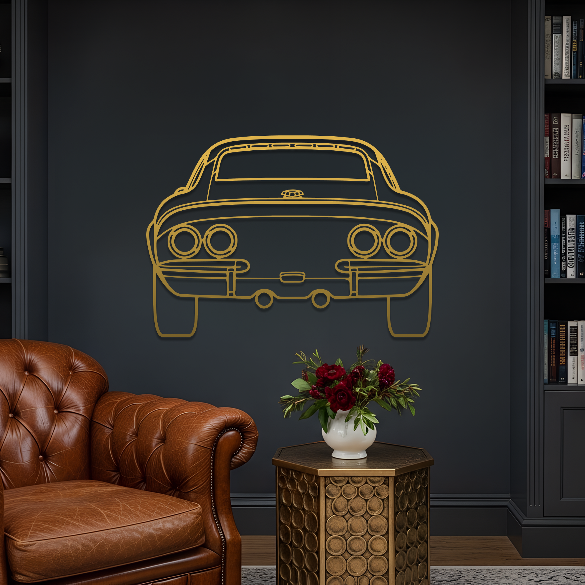 1970 GT Back Metal Wall Art – Ford Silhouette Steel Decor CikosWallArt
