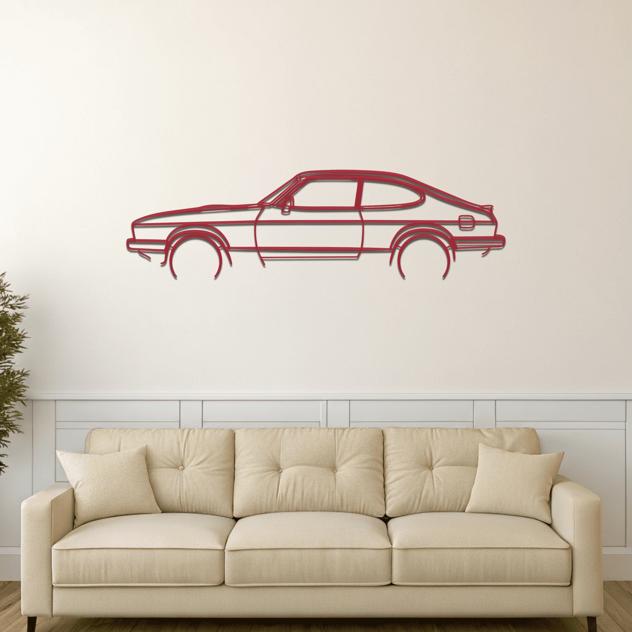 Capri MK3 Silhouette Metal Wall Art - CikosWallArt