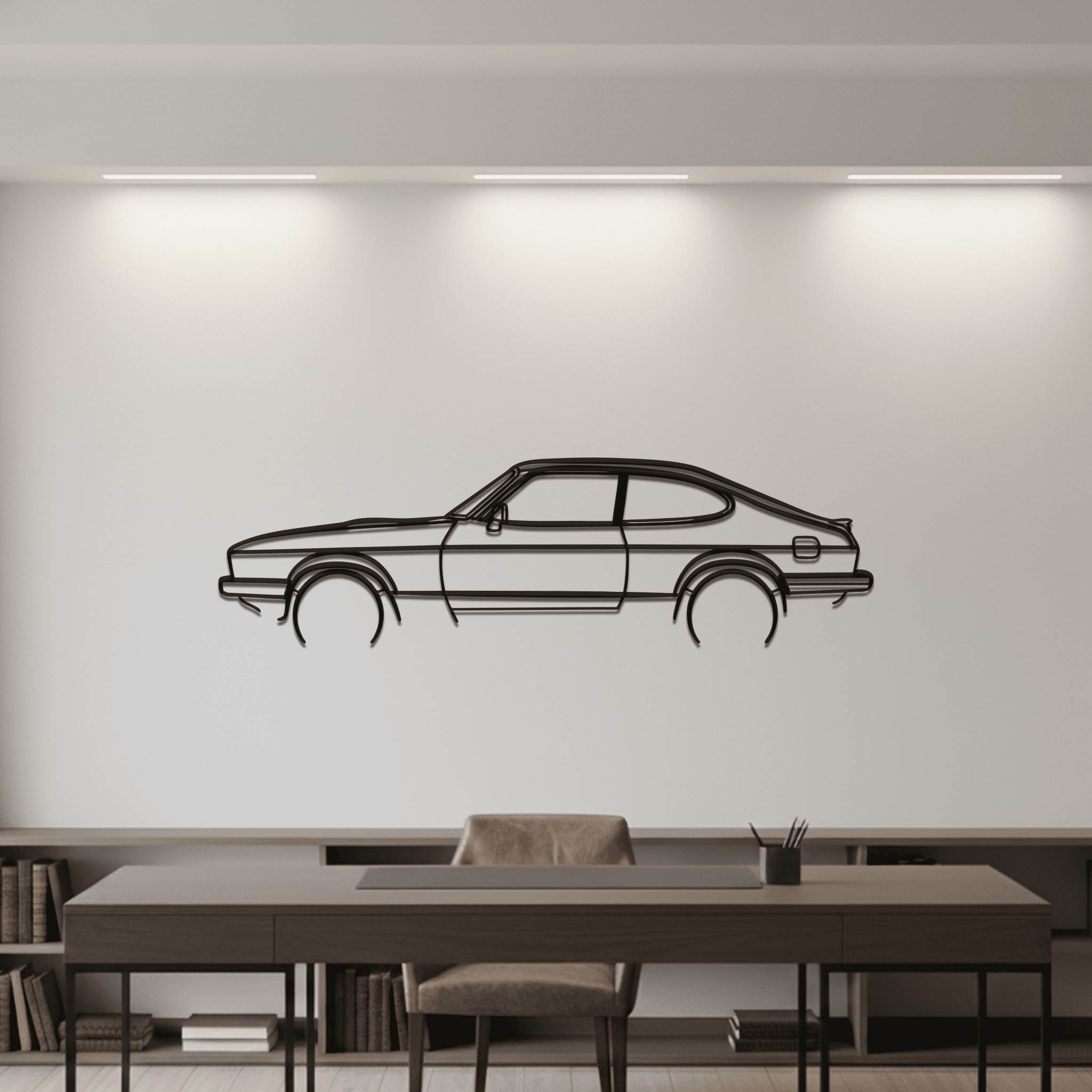 Capri MK3 Silhouette Metal Wall Art - CikosWallArt