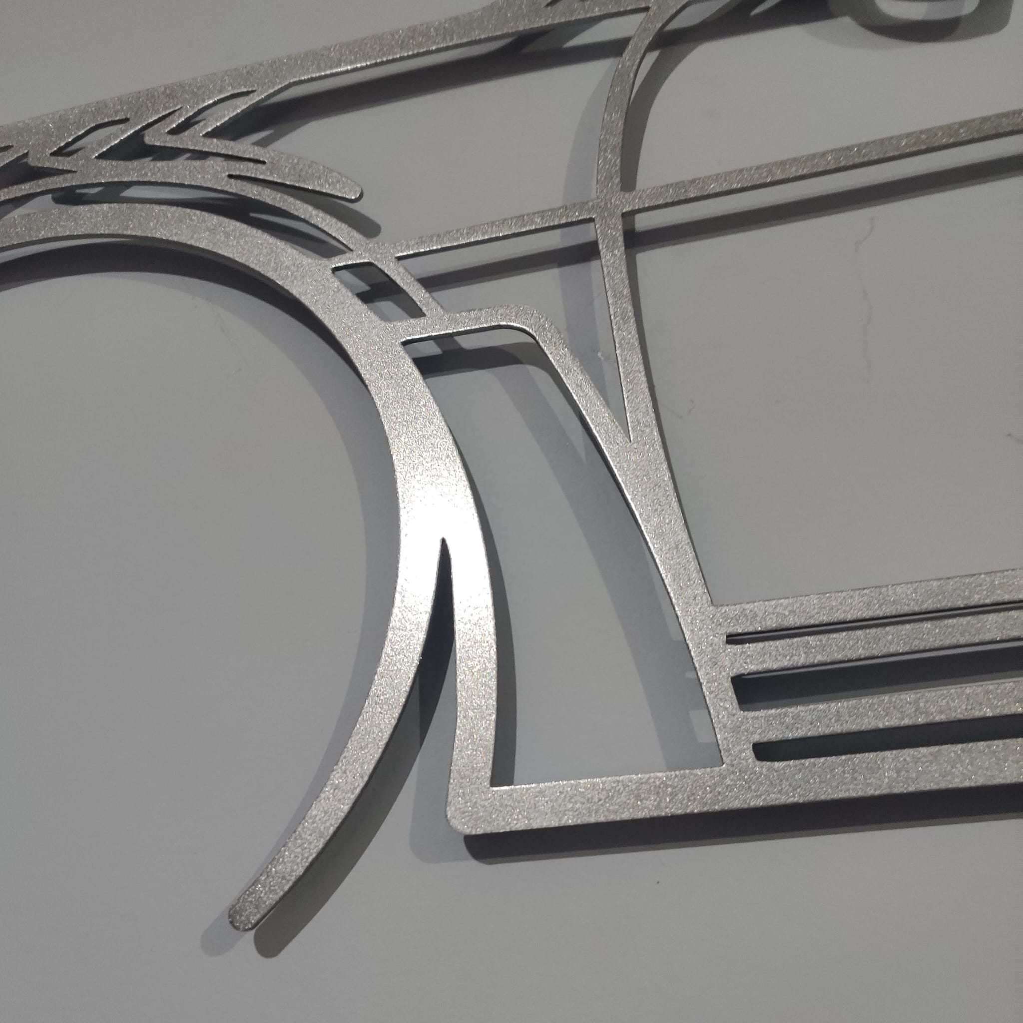 Custom Car Silhouette Metal Wall Art - CikosWallArt