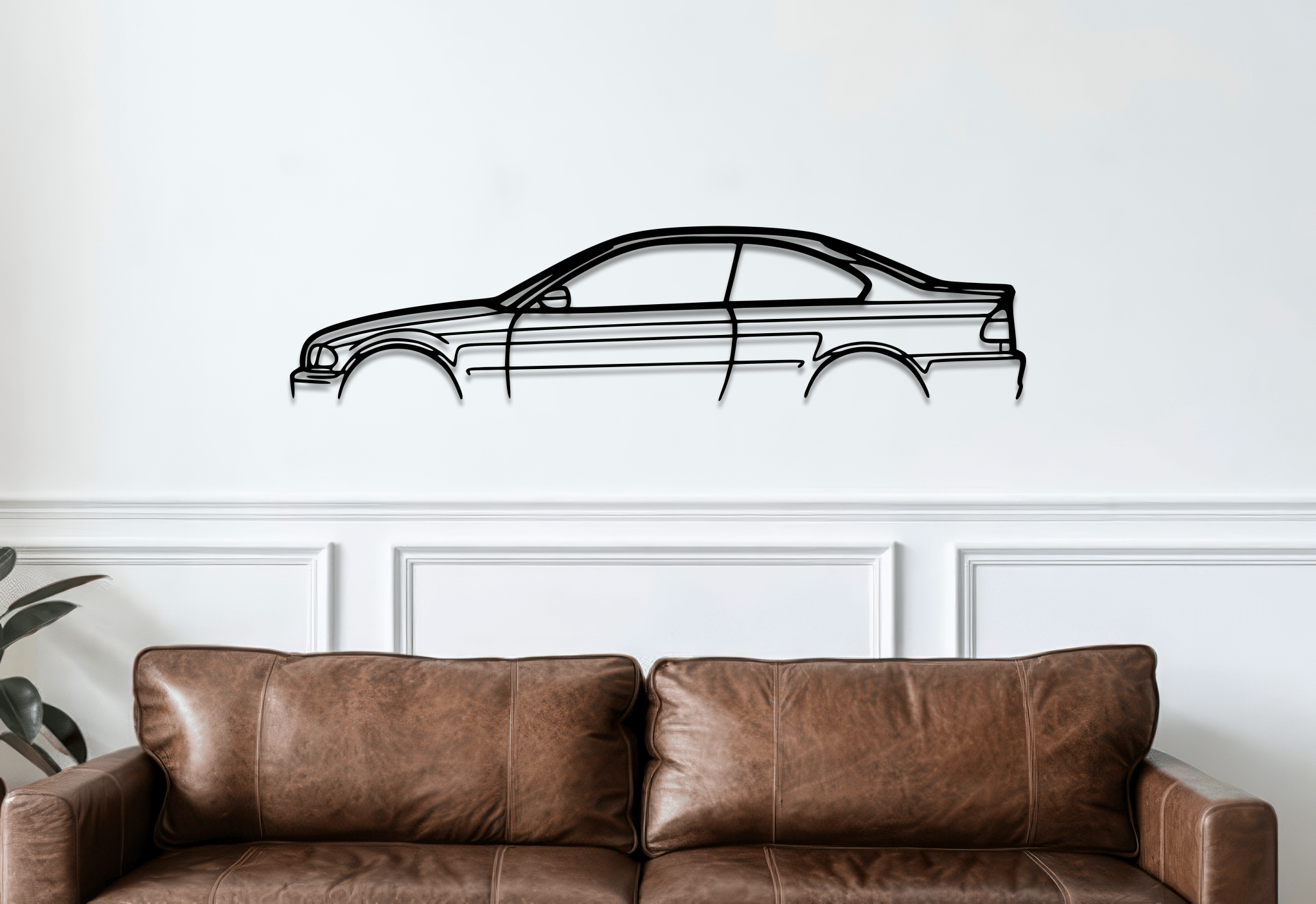 E46 M3 Coupe Metal Wall Art – BMW Silhouette Steel Decor - CikosWallArt