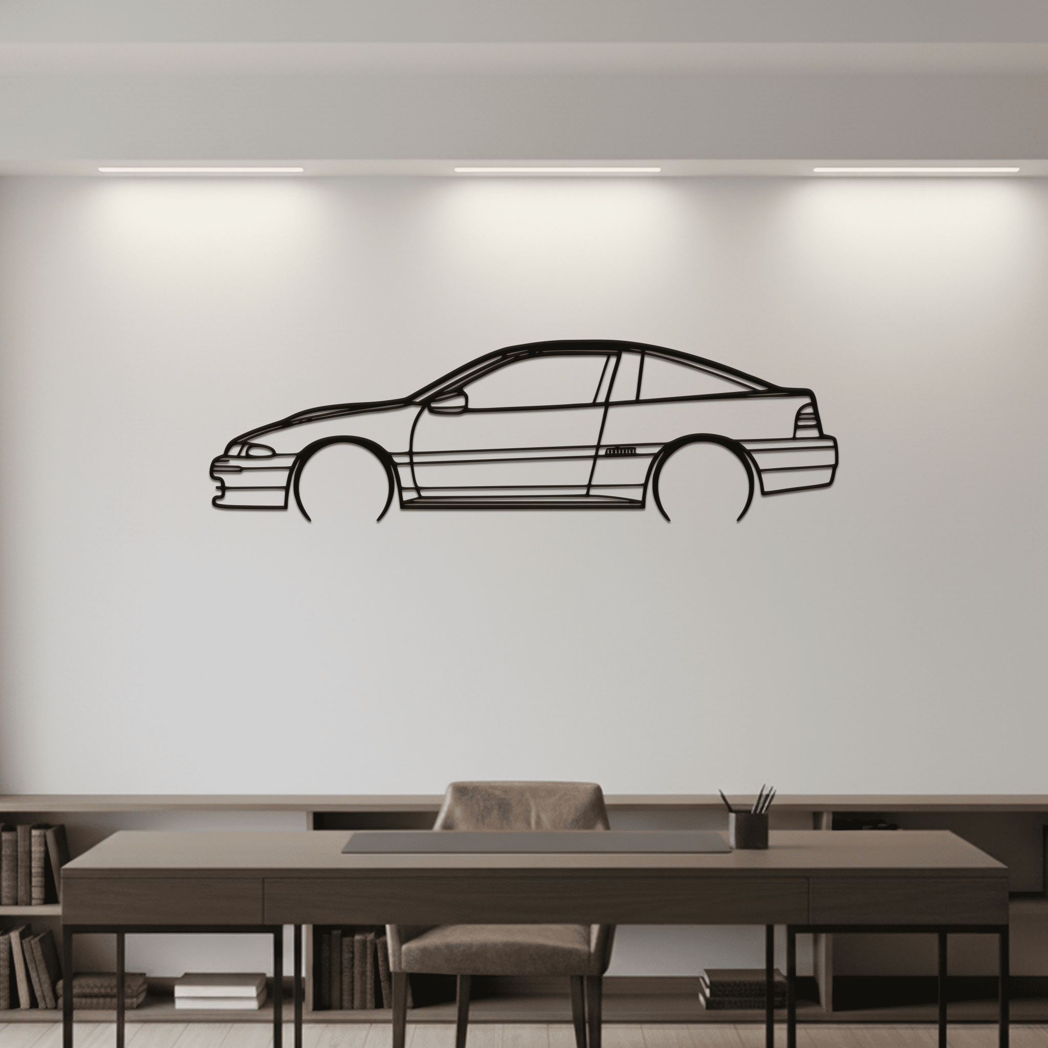 Eclipse GS 1992 Silhouette Metal Wall Art - CikosWallArt