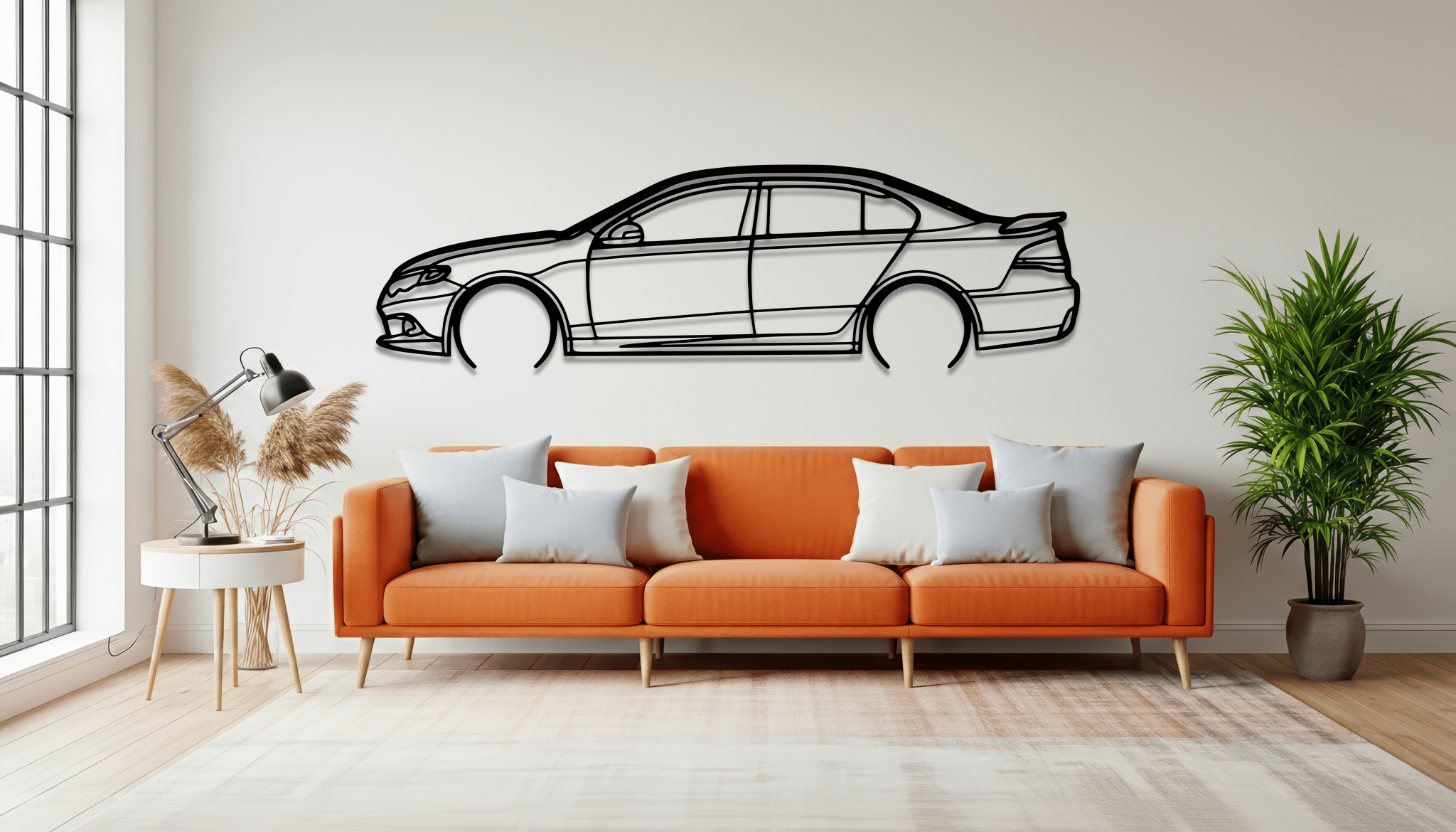 Falcon XR6 Metal Wall Art – Ford Silhouette Steel Decor - CikosWallArt