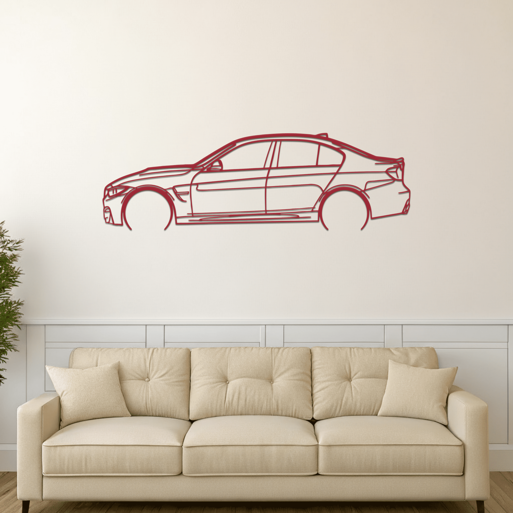 M3 F80 Silhouette Metal Wall Art - CikosWallArt