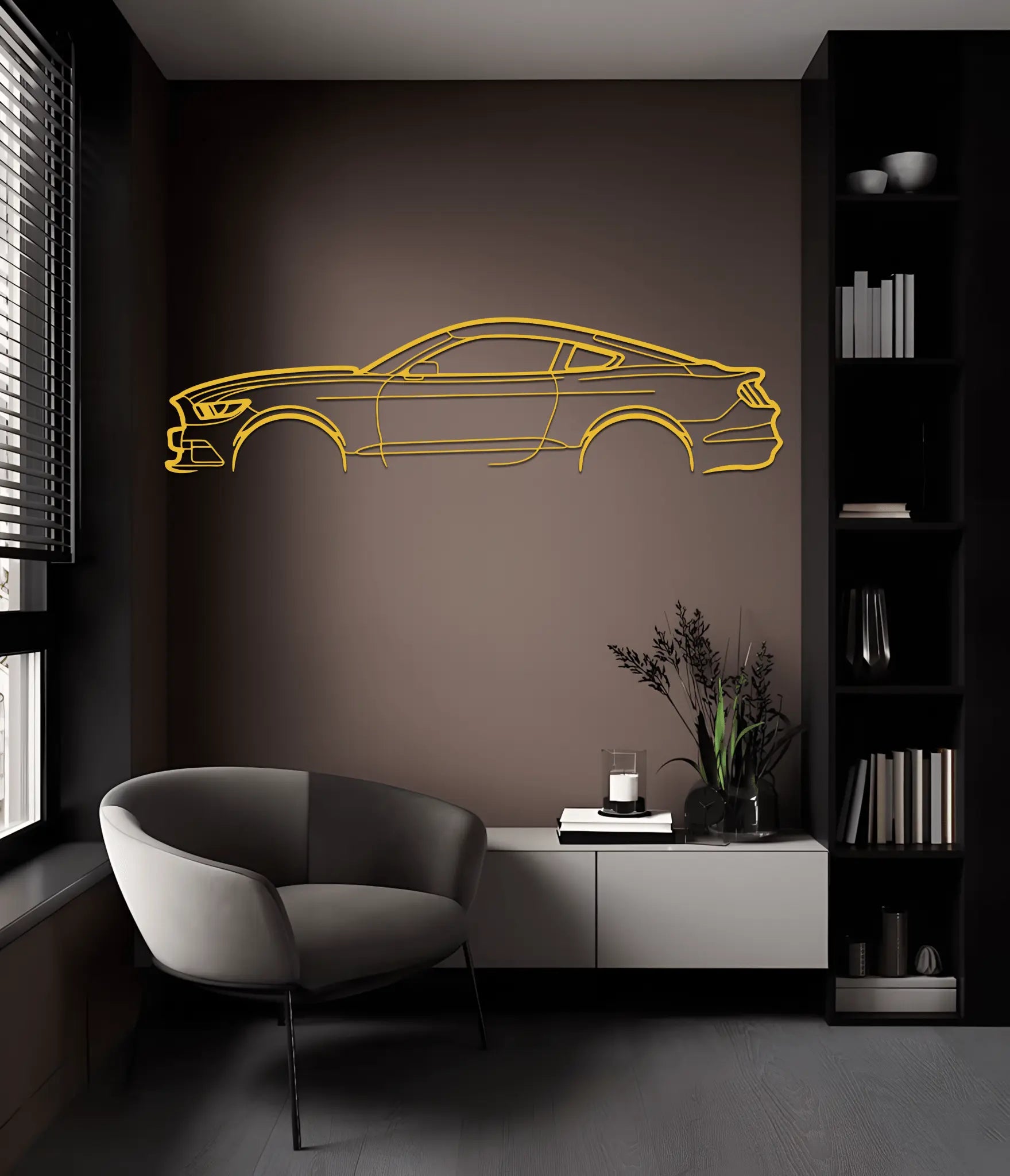 Mustang GT 2015 Metal Wall Art - CikosWallArt106