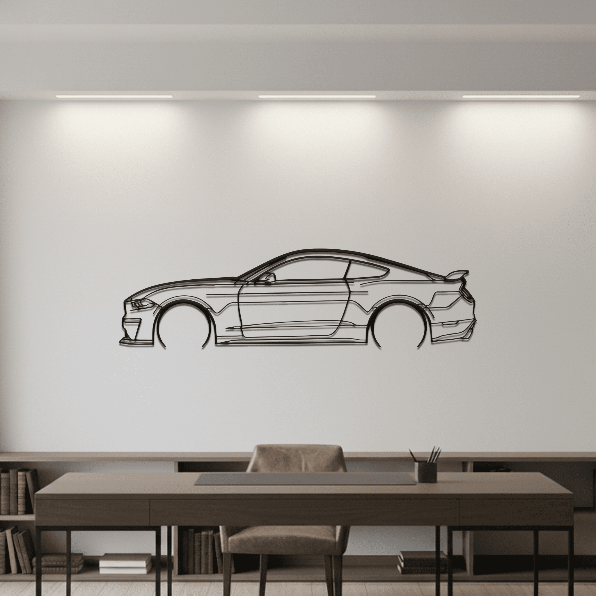Mustang GT 550S Silhouette Metal Wall Art - CikosWallArt
