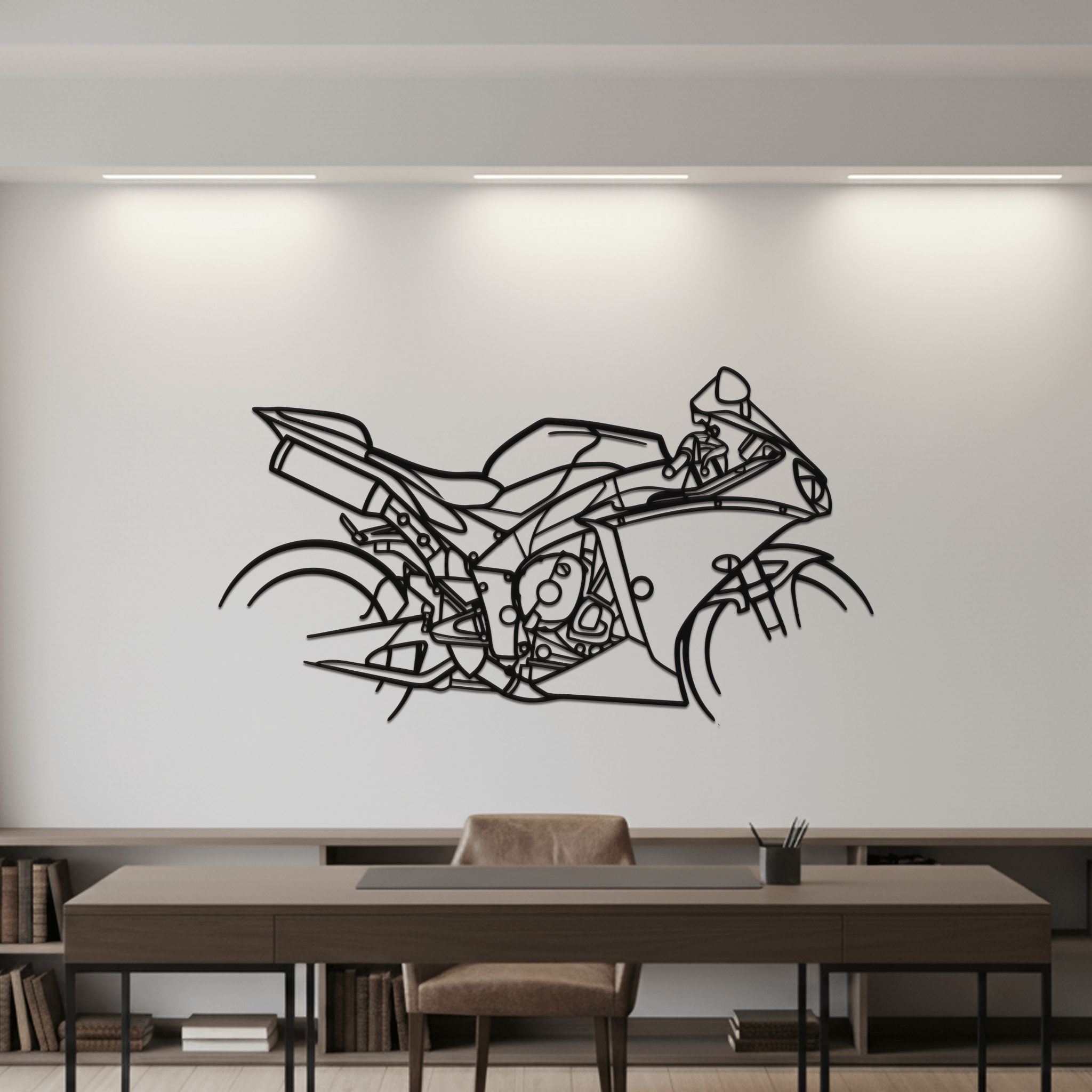 R1 Silhouette Metal Wall Art - CikosWallArt