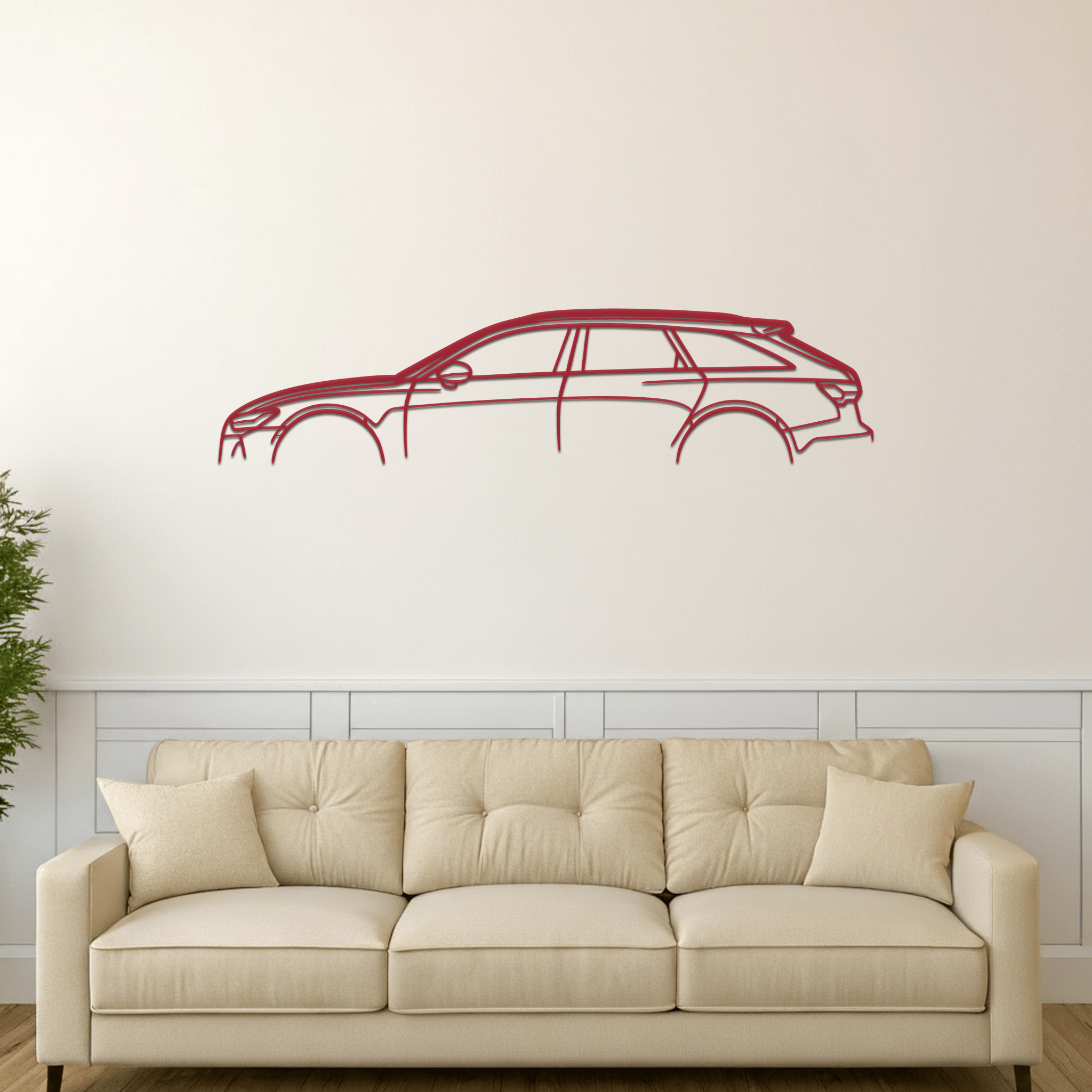 RS6 Silhouette Metal Wall Art - CikosWallArt