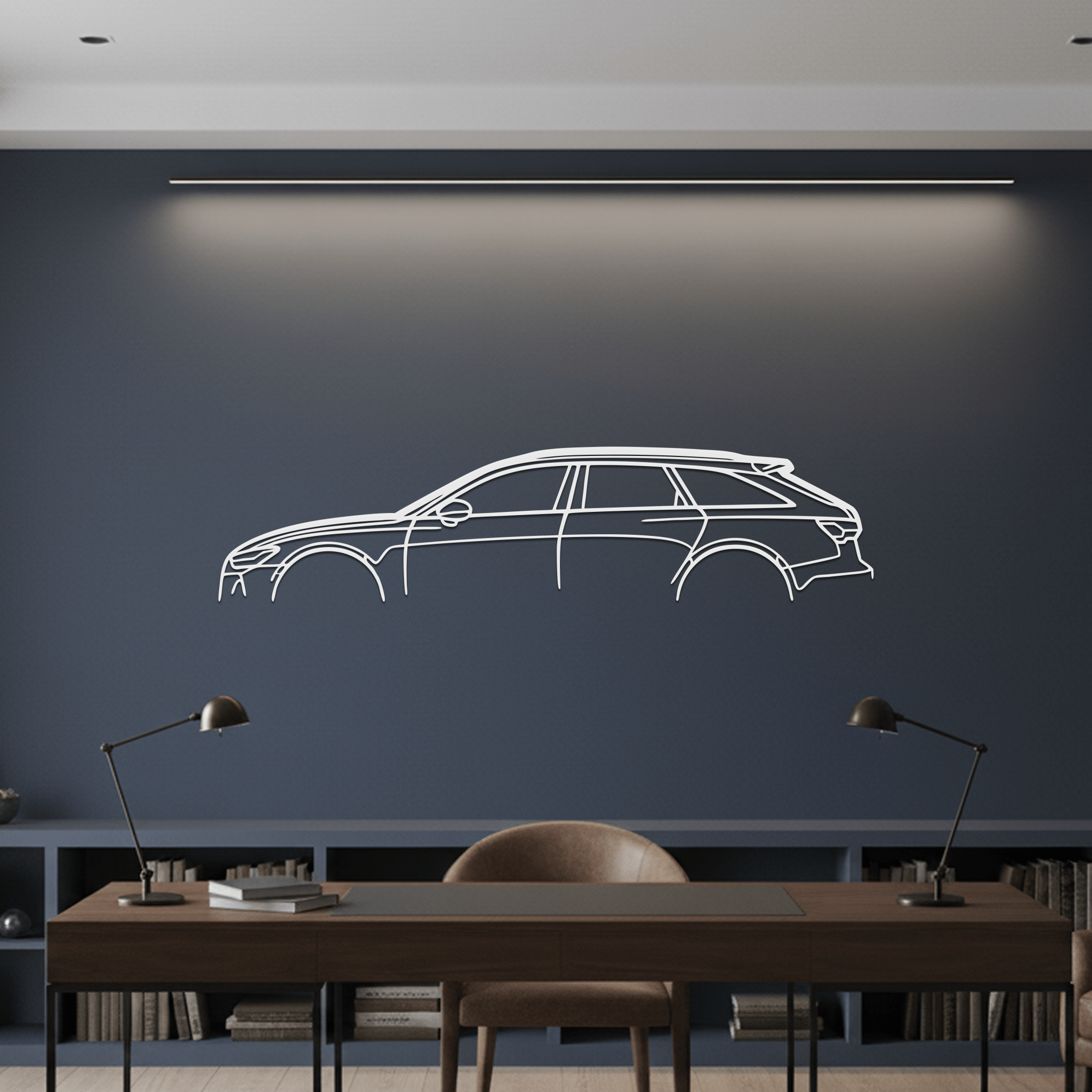 RS6 Silhouette Metal Wall Art - CikosWallArt