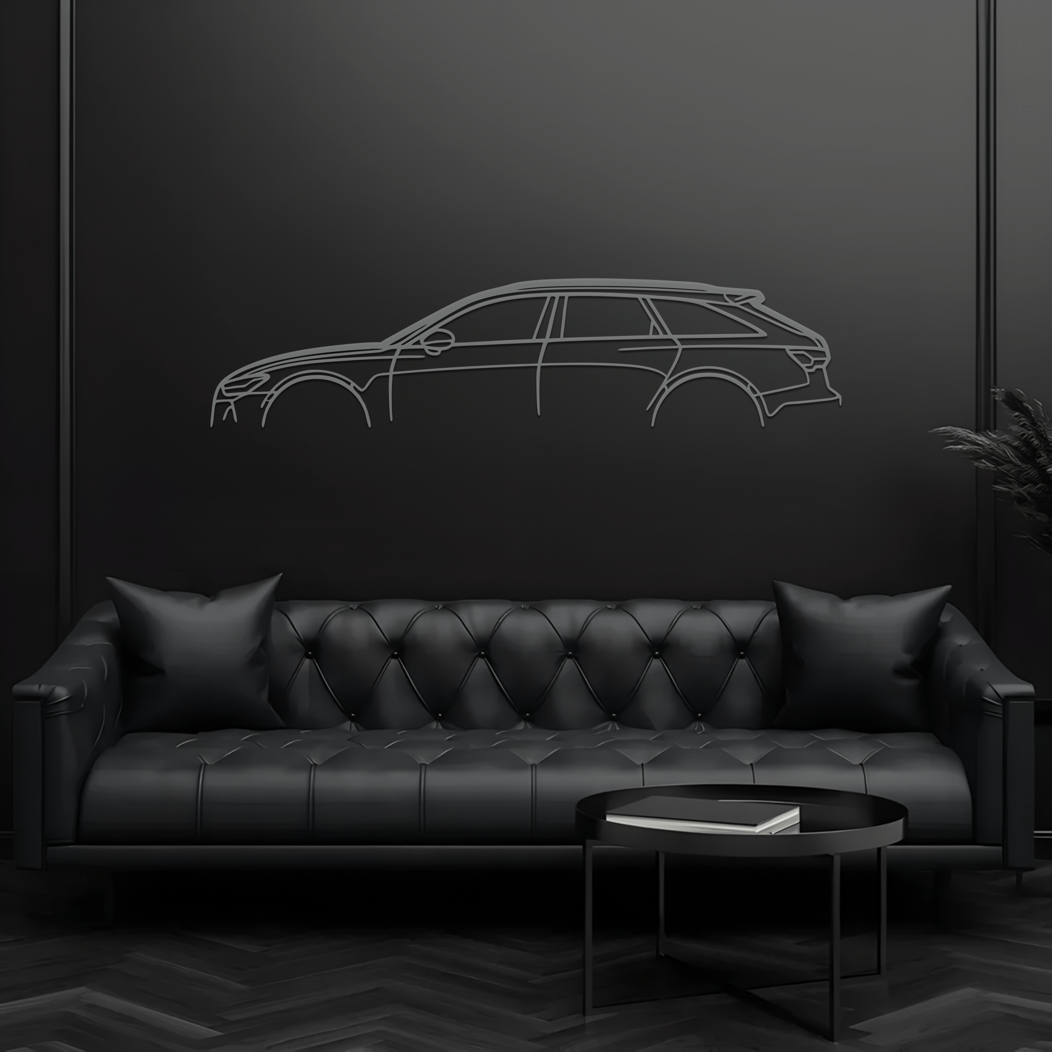RS6 Silhouette Metal Wall Art - CikosWallArt