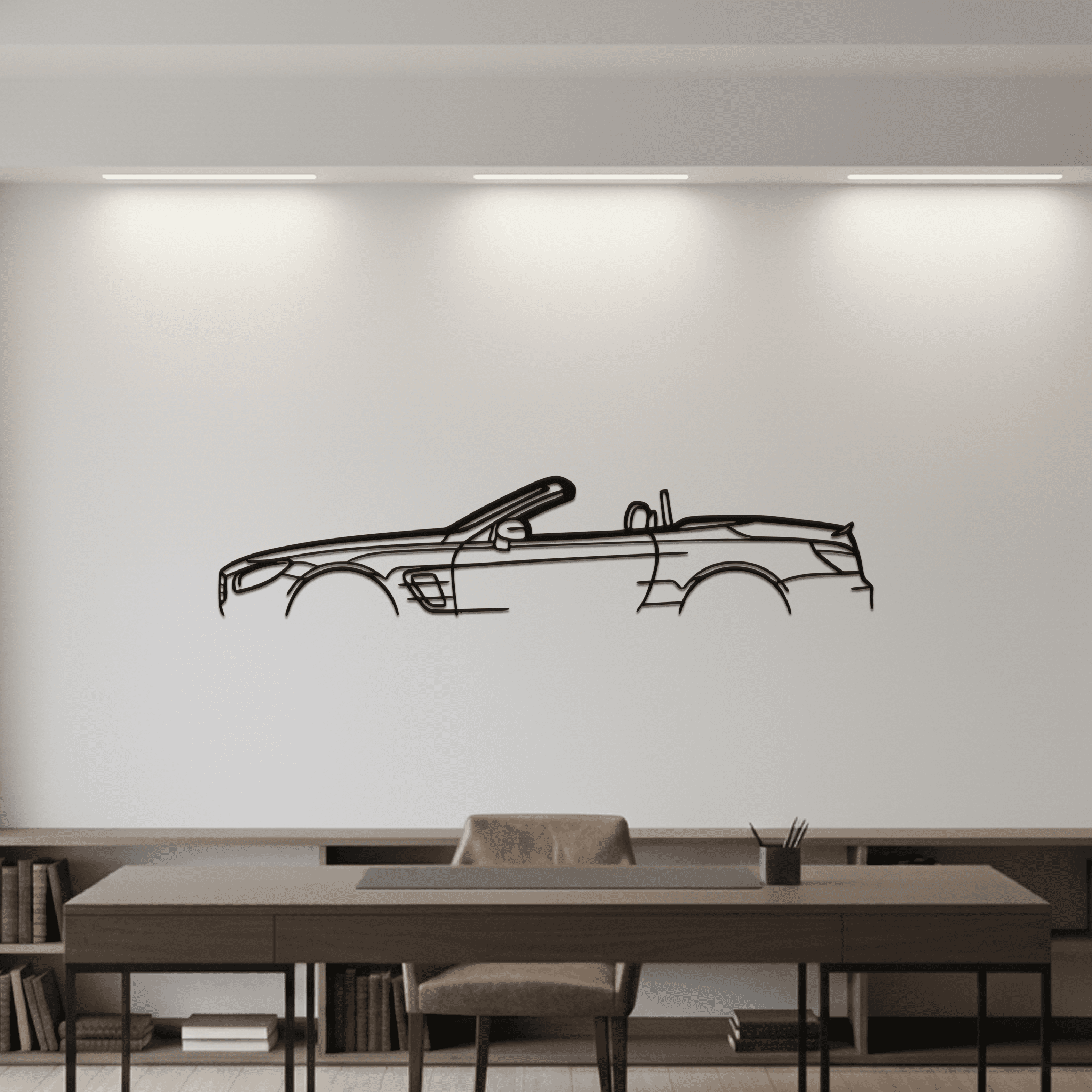 SL450 2020 Classic Silhouette Metal Wall Art - CikosWallArt