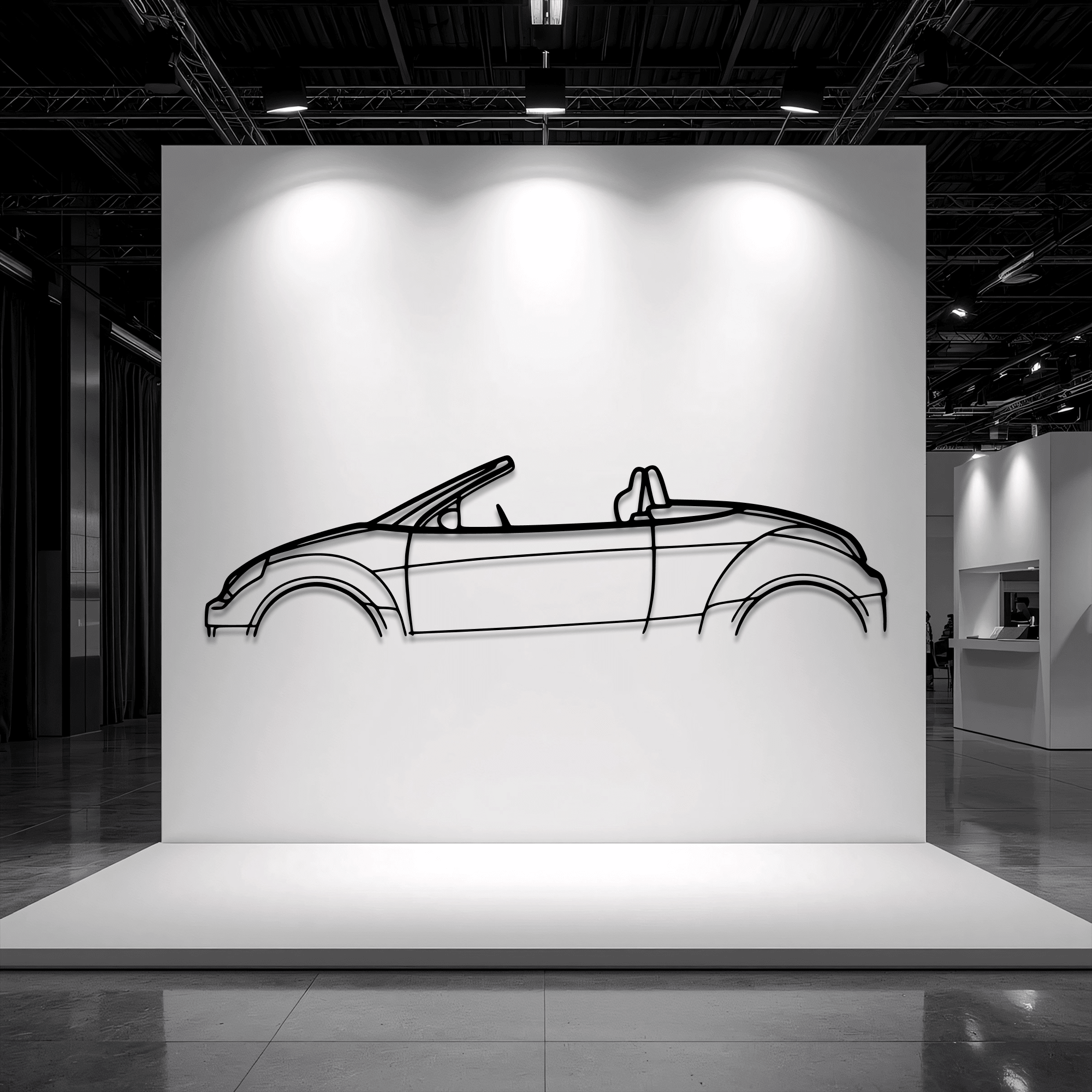 Street Ka Metal Wall Art – Ford Silhouette Steel Decor - CikosWallArt