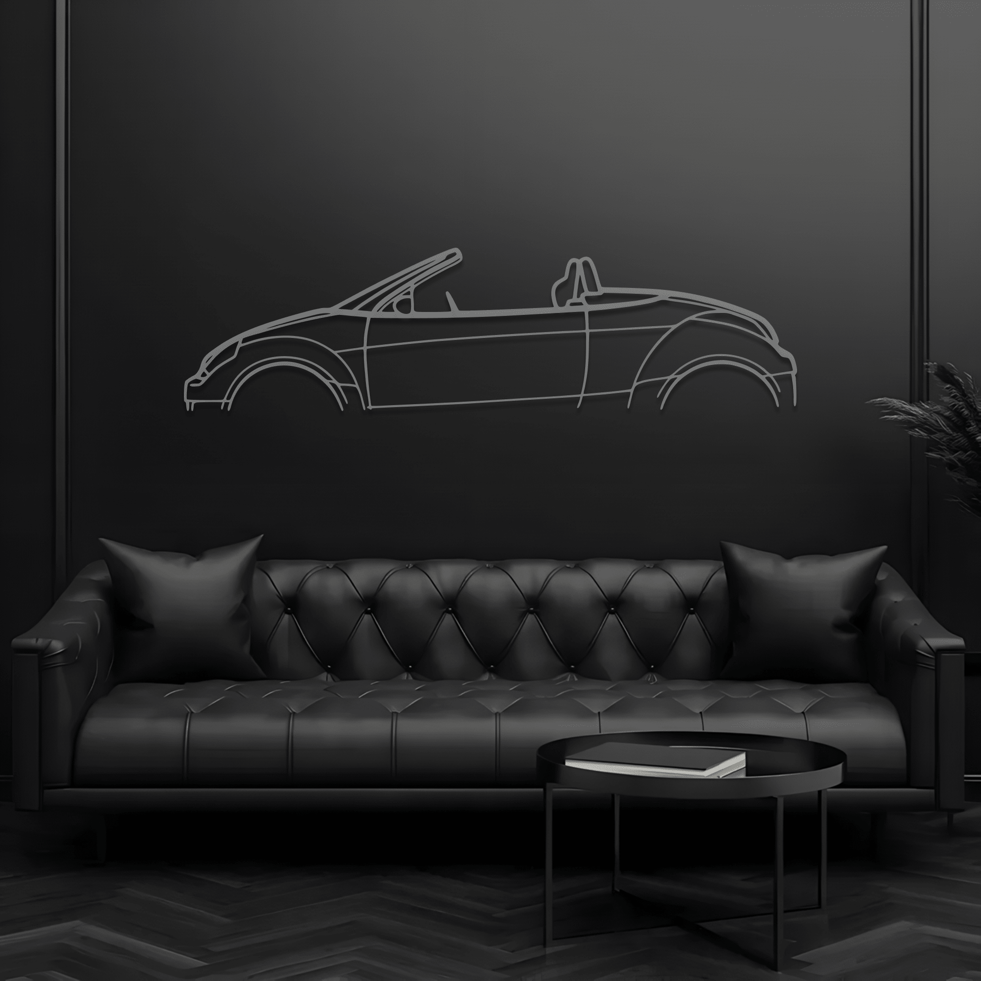 Street Ka Metal Wall Art – Ford Silhouette Steel Decor - CikosWallArt