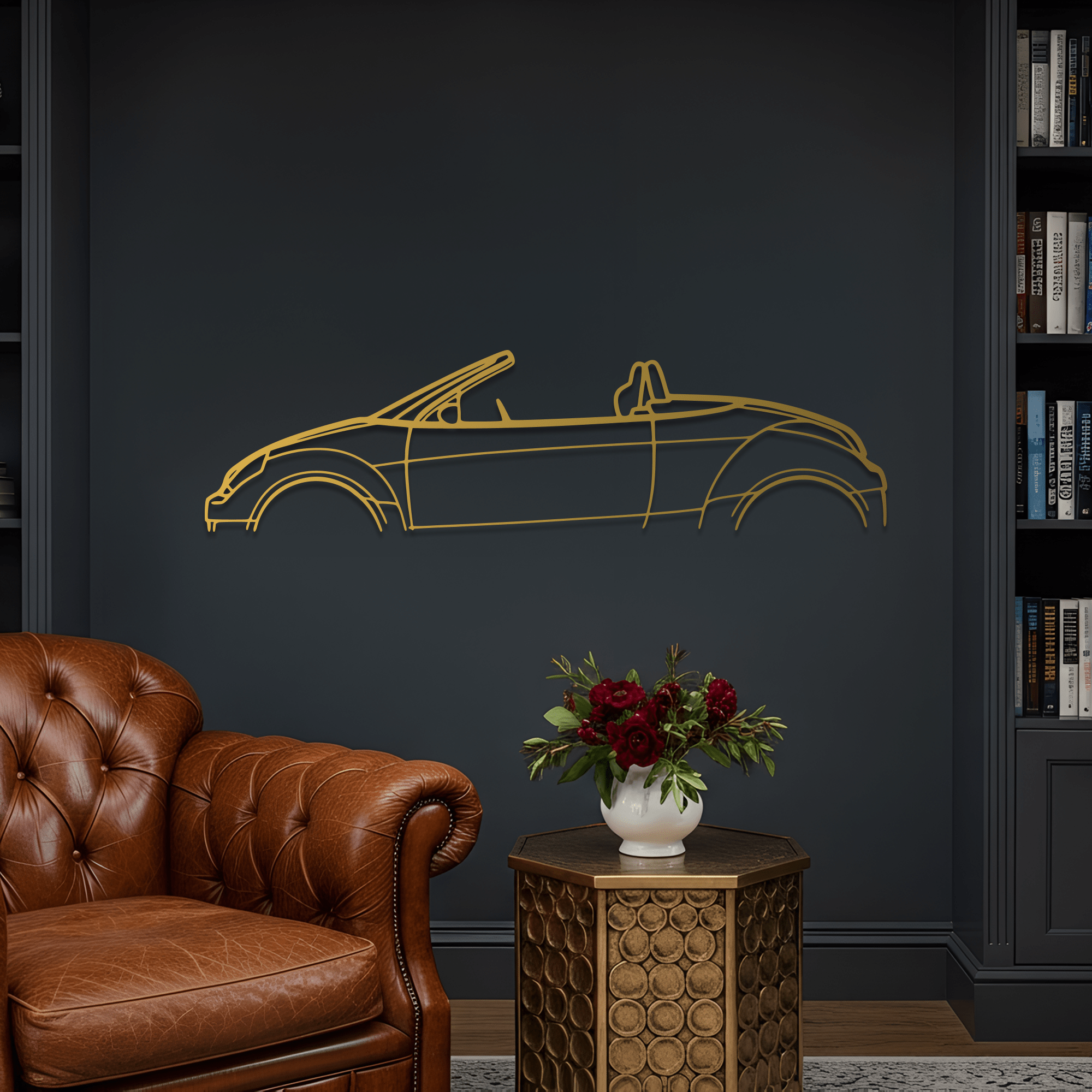 Street Ka Metal Wall Art – Ford Silhouette Steel Decor - CikosWallArt
