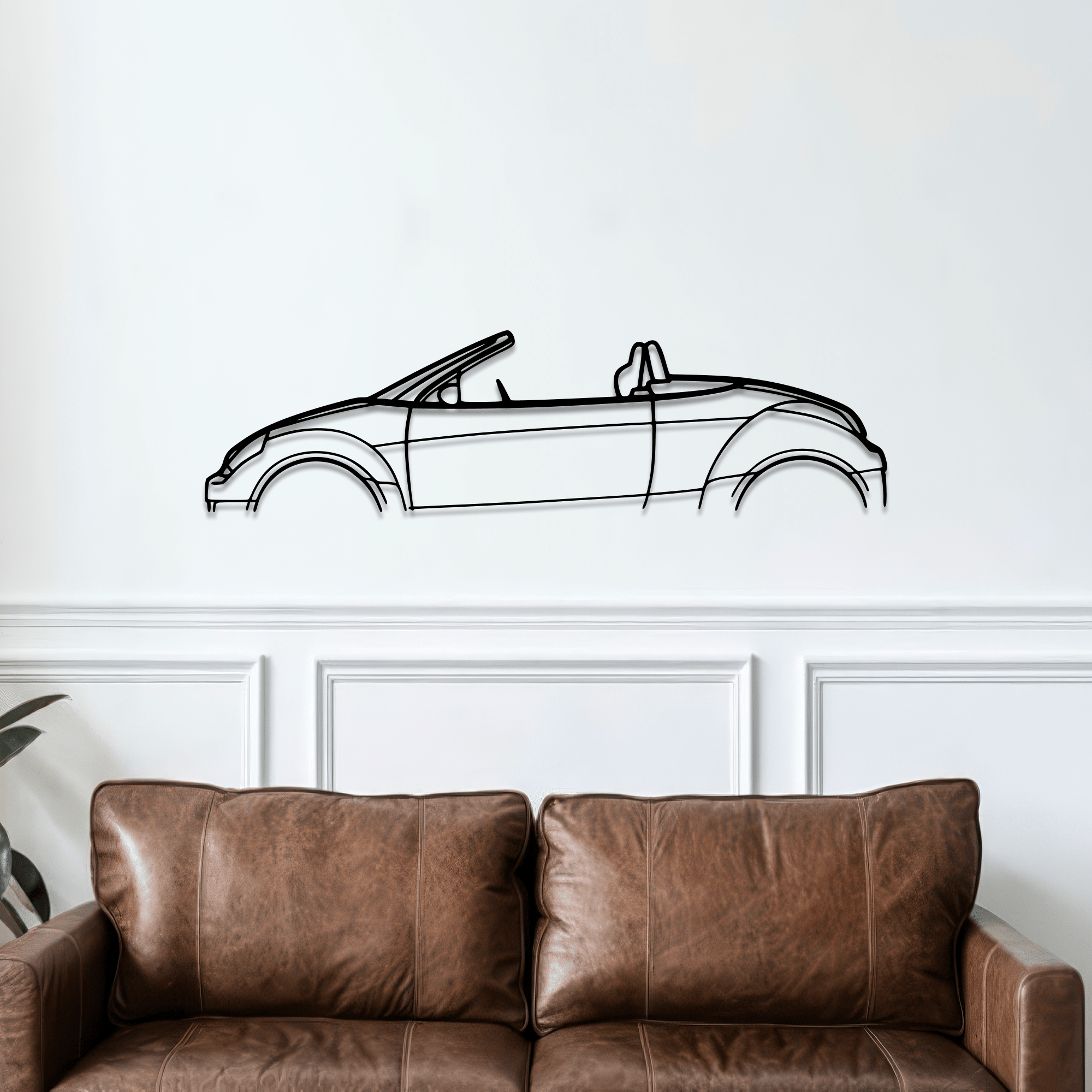 Street Ka Metal Wall Art – Ford Silhouette Steel Decor - CikosWallArt